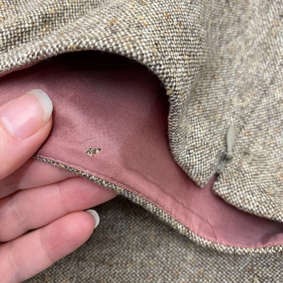 Ann Taylor midi Dress Tweed Lined A Line Tank - Picture 5 of 7